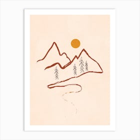 Mountain Minimal Art Print