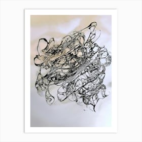 Abstract Ink Drawing 1 Art Print