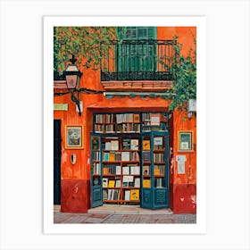 Seville Book Nook Bookshop 4 Art Print