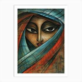 Face Of A Woman 52 Art Print