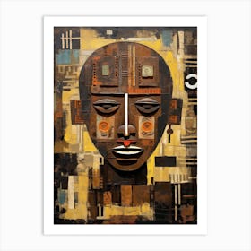 African Head Shaman Art Print