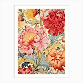 Floral Wallpaper 311 Art Print