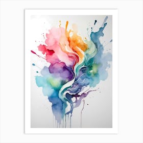 Abstract Watercolor Painting Art Print