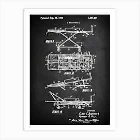 Stretcher Decor Medical Wall Art Gurney Art Stretcher Patent Print, Doctor Wall Art Gurney Print Doctor Poster, Medical Gift Cm9441 Art Print