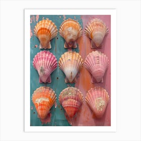 Shells On The Wall Art Print