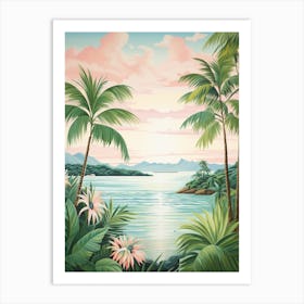 A Canvas Painting Of Whitsunday Islands Australia 2 Art Print