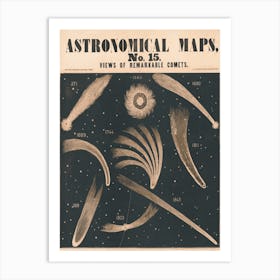 Astronomical Maps Vintage Poster Art Print