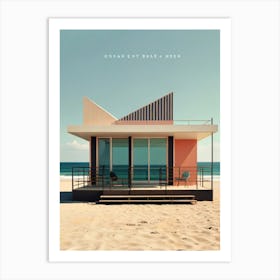 Beach House 1 Art Print