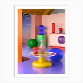 Room Full Of Colorful Objects Art Print