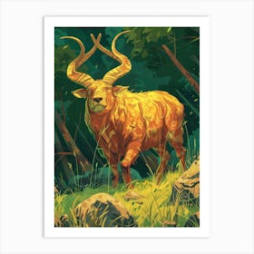 Golden Antelope Art Print