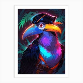 Pirate Bird Art Print