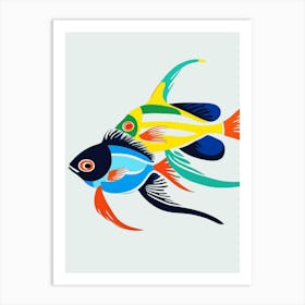 Two Colorful Fish Art Print