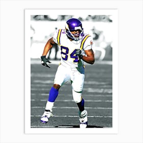 Randy Moss Minnesota Vikings Art Print