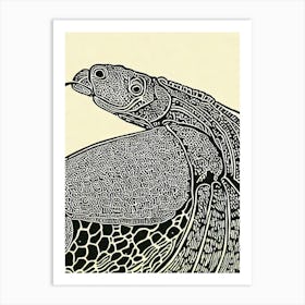 Slipper Lobster Linocut Art Print