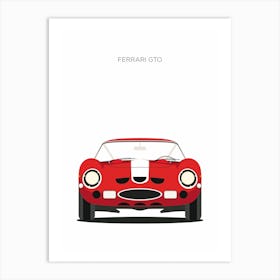 Ferrari GTO Classic Car Art Print