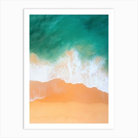 Aerial View Of A Beach 10 Art Print