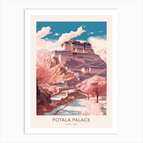Potala Palace Lhasa Tibet Travel Poster Art Print