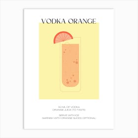 Vodka Orange Art Print