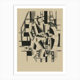 Fernand Léger Composition Aux Deux Personnages (Saphire 2) (1920) Art Print