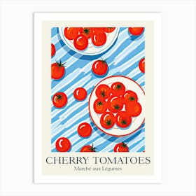 Marche Aux Legumes Cherry Tomatoes Summer Illustration 2 Art Print