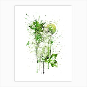 Glass of Mojito 1 Art Print