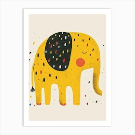 Yellow Elephant 3 Art Print