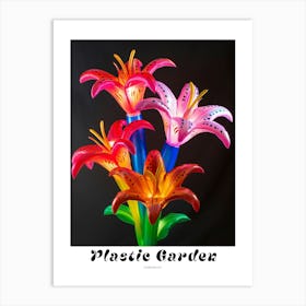 Bright Inflatable Flowers Poster Gloriosa Lily 2 Art Print