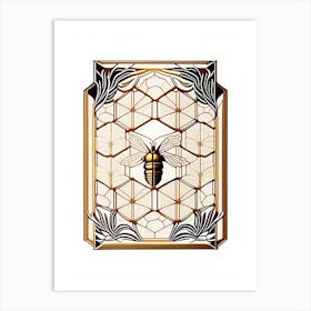 Hive Frames 1 Beehive William Morris Style Art Print