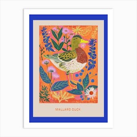 Spring Birds Poster Mallard Duck 1 Art Print