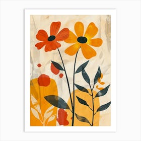 Namaqualand Daisy Groovy 12 Art Print