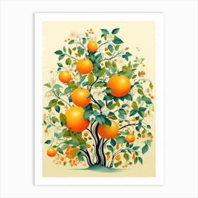 Orange Tree 4 Art Print