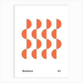 Geometric Bauhaus Poster 43 Art Print