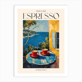 Turin Espresso Made In Italy 4 Poster Art Print