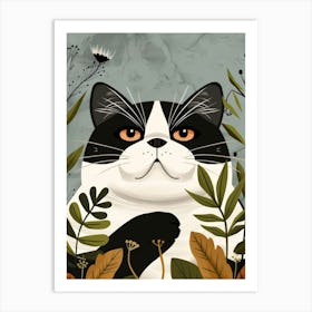 Cat In The Forest 3 Art Print