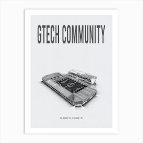 Gtech Community Stadium Brentford Fc Art Print