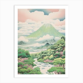 Mount Amagi In Shizuoka Japanese Landscape 2 Art Print