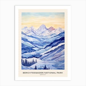 Berchtesgaden National Park Germany 3 Poster Art Print