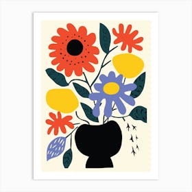 Flowers In A Vase 50 Art Print