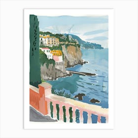 Travel Poster Happy Places Sorrento 4 Art Print