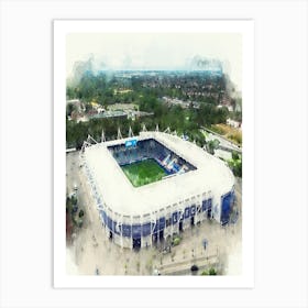 Leicester City King Power Stadium Art Print