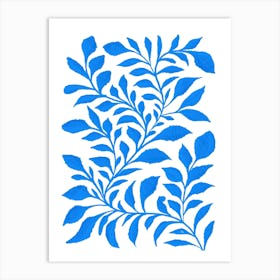 Blue Snake Plant Art Print