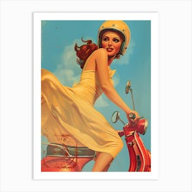 Pin Up Girl 35 Art Print