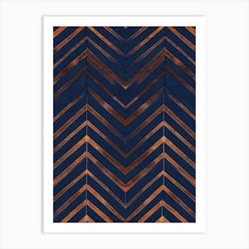 Herringbone Pattern 1 Art Print