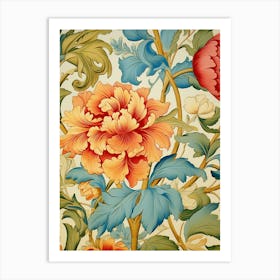 Floral Wallpaper 74 Art Print