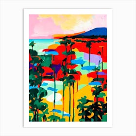 Palm Beach, Aruba Hockney Style Art Print