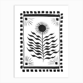 Solo Sunflower Art Print