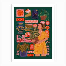 Plants And Fun Things Art Print