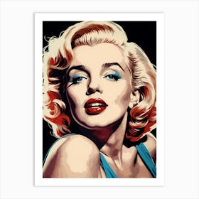 Marilyn Monroe Portrait Pop Art (32) Art Print