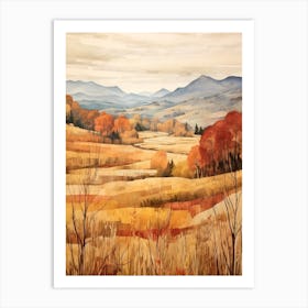 Autumn National Park Painting Pyrenees National Park 5 Art Print