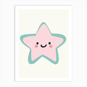 Cute Kawaii Star Art Print